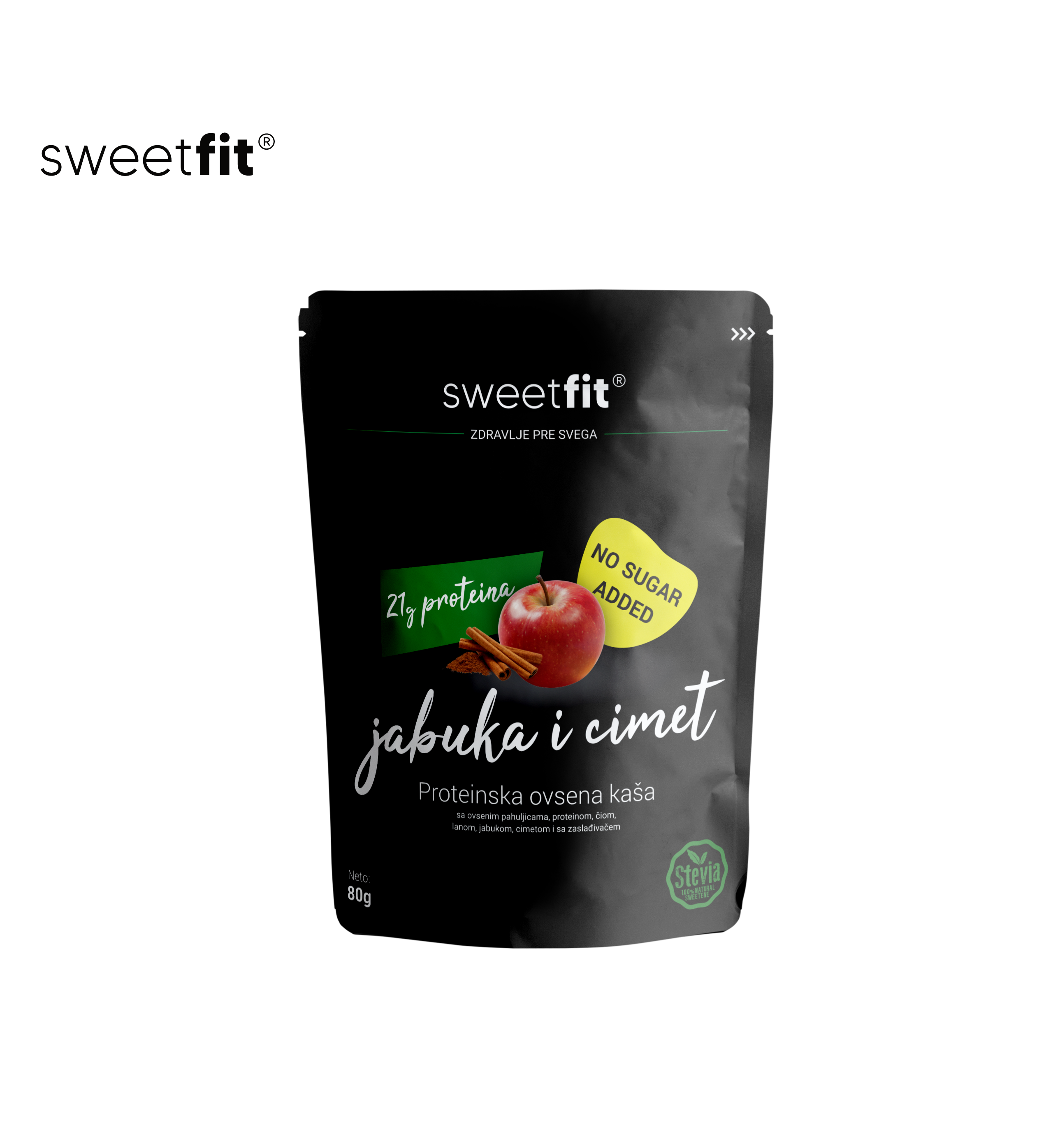 SweetFit Jabuka & Cimet, 80g