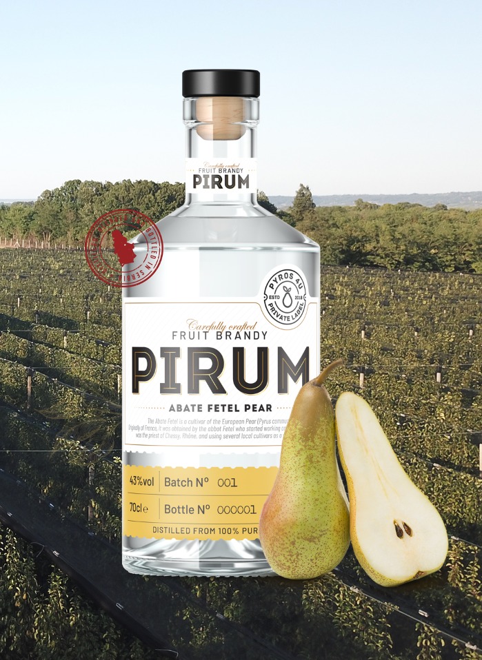 Abate Fetel Pirum rakija by Pedja Drobnjak, 0.7l