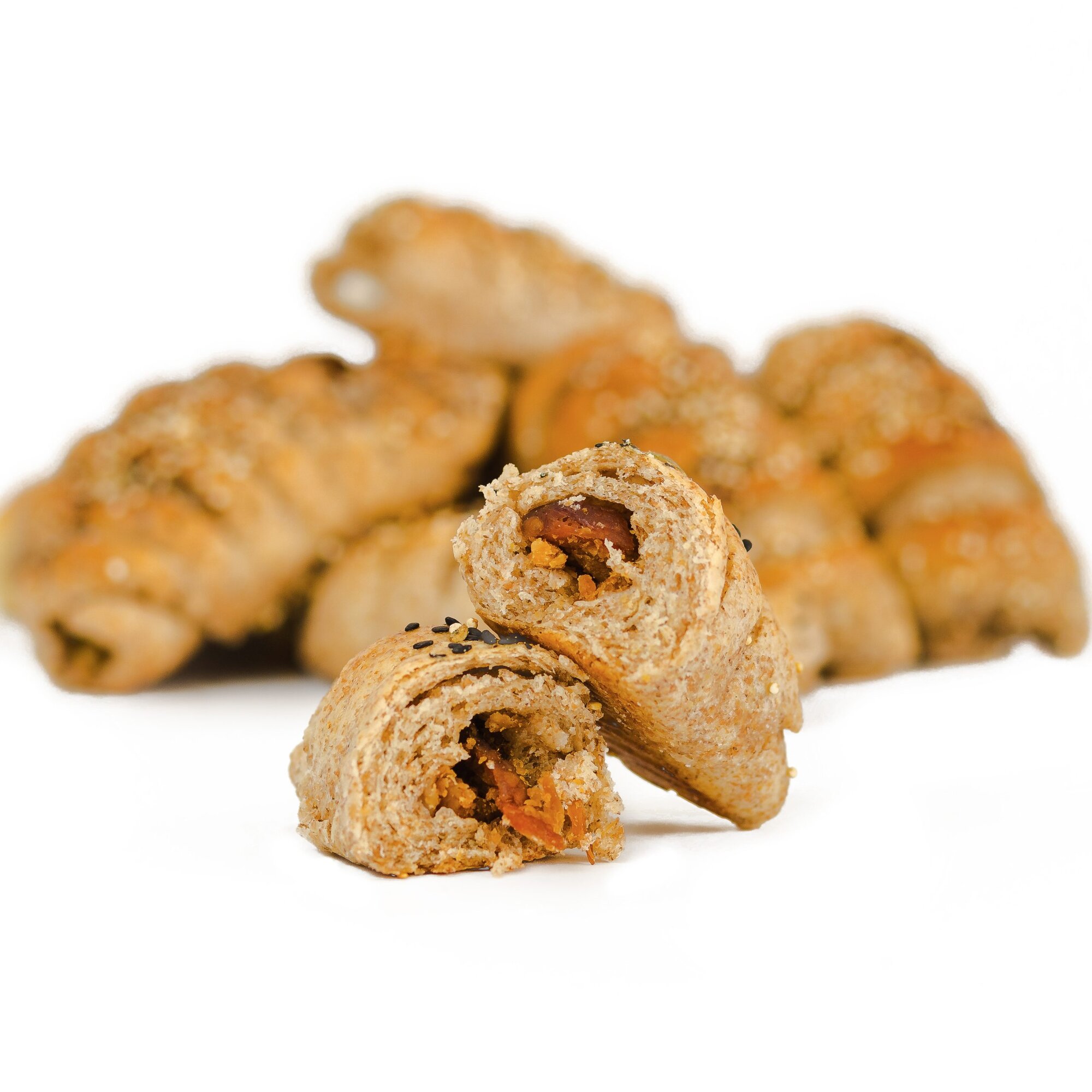 Heljdine kiflice sa čvarcima, 100g