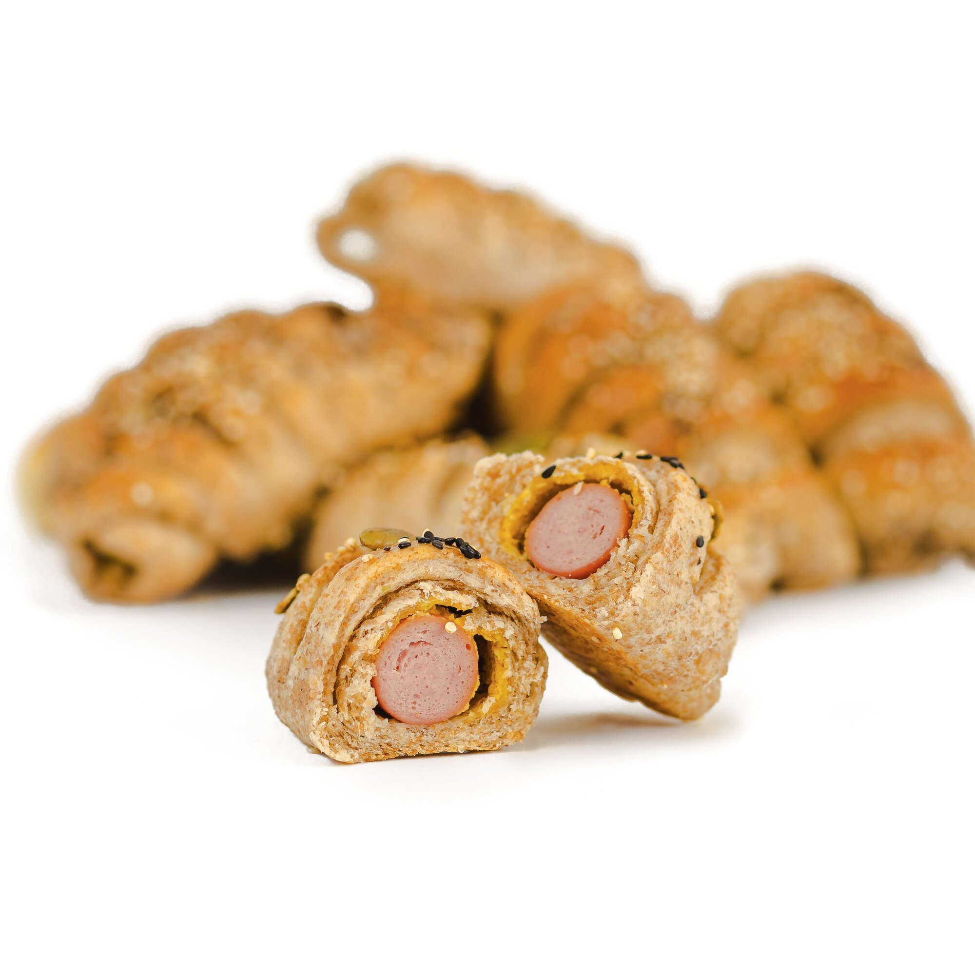 Heljdine kiflice sa viršlom, 100g