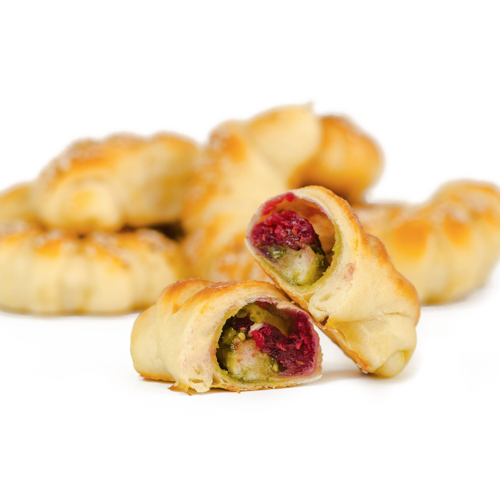 Kiflice sa malinom i pistaćem, 100g