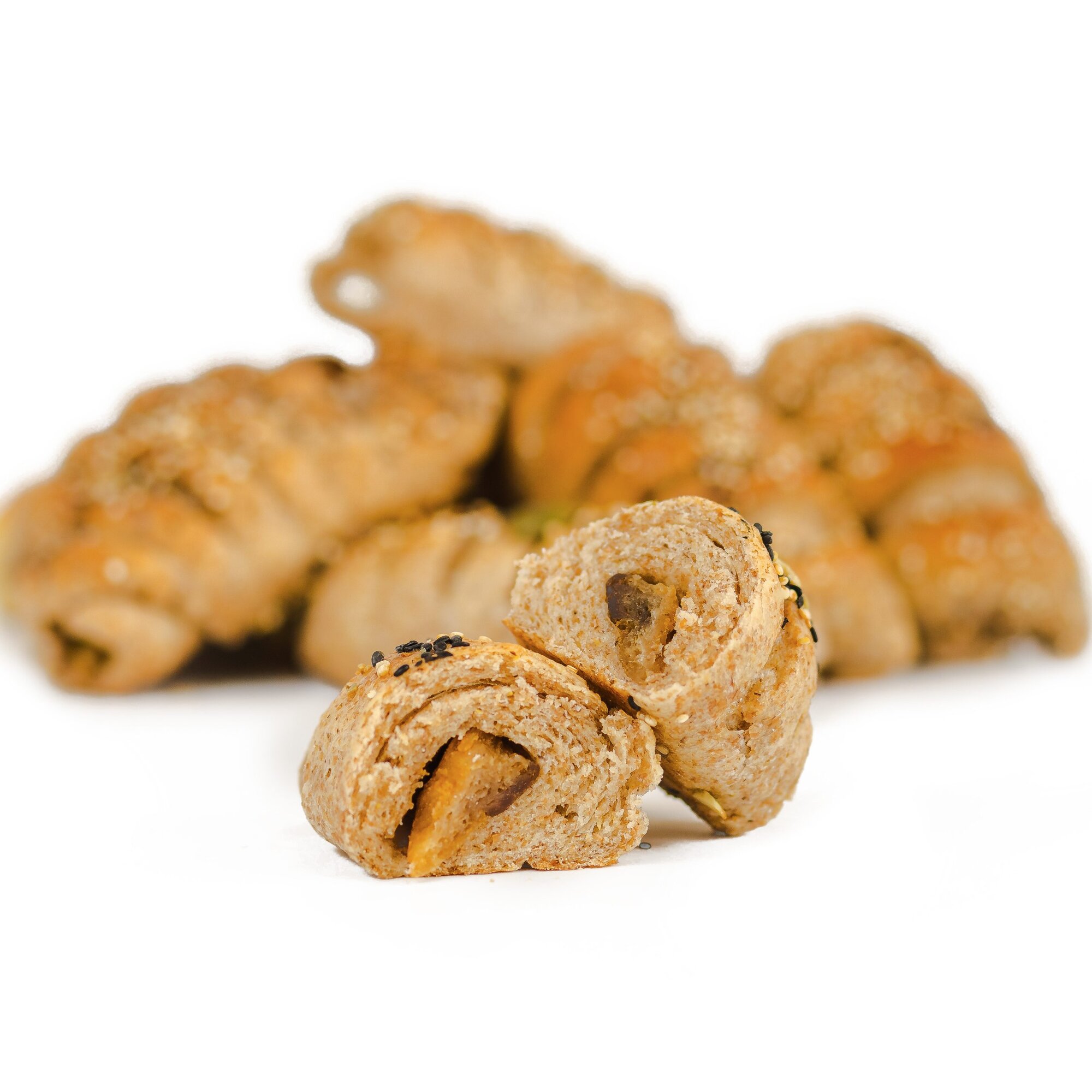 Ražane kiflice sa čvarcima, 100g
