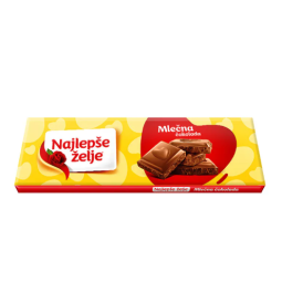 Najlepše želje mlečna čokolada, 250g