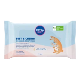 NIVEA BABY VLAZNE MARAMICE SOFT&CREAM 4 PAK X 57 KOM