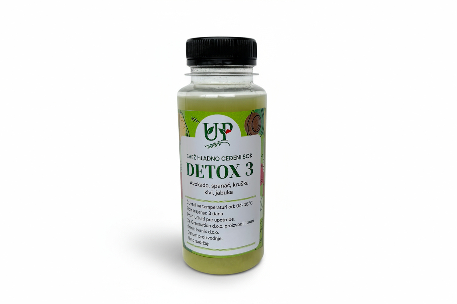 Sveži hladno ceđeni sok – DETOX 3 – 0.2l