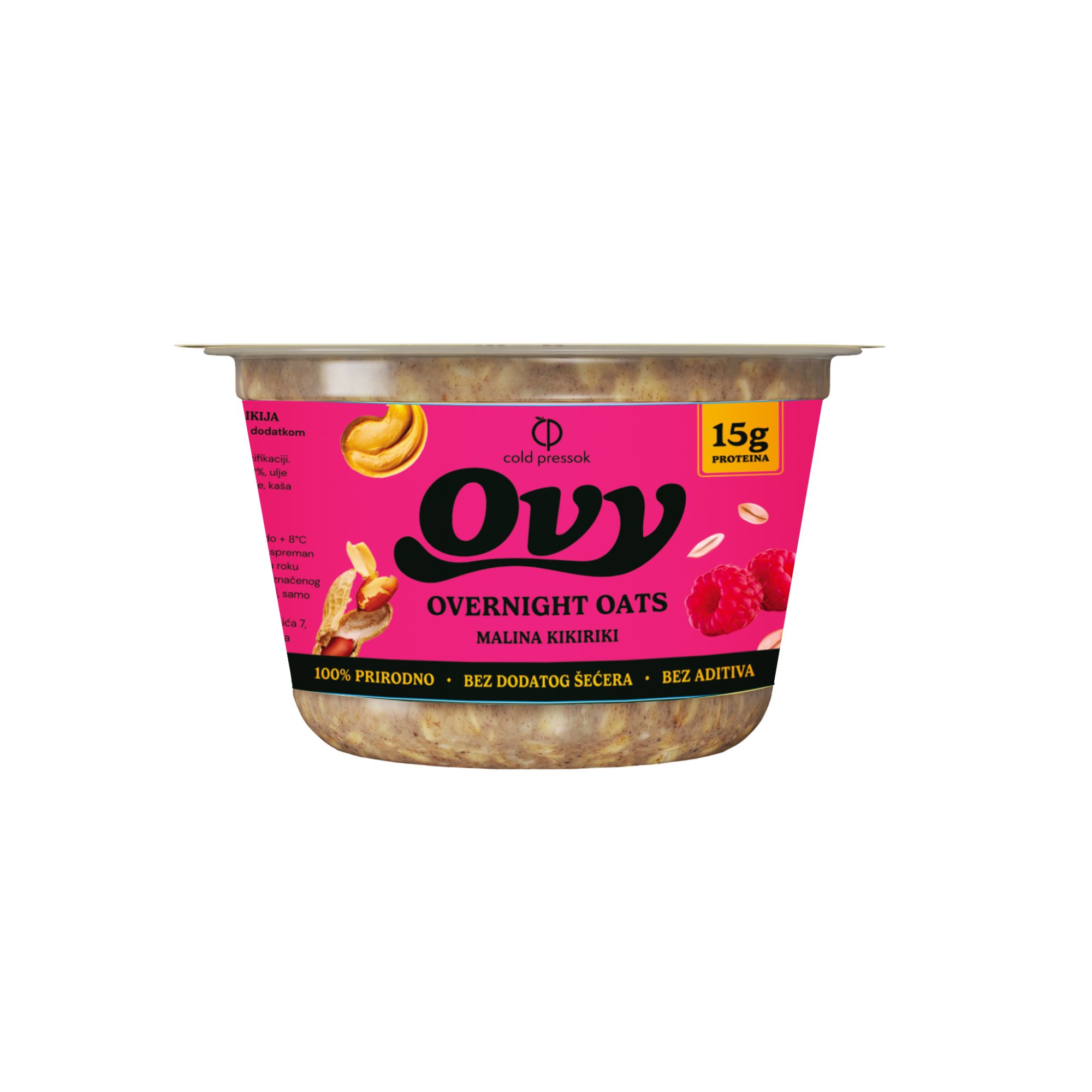 OVY Malina Kikiriki – Proteinska ovsena kaša 170g