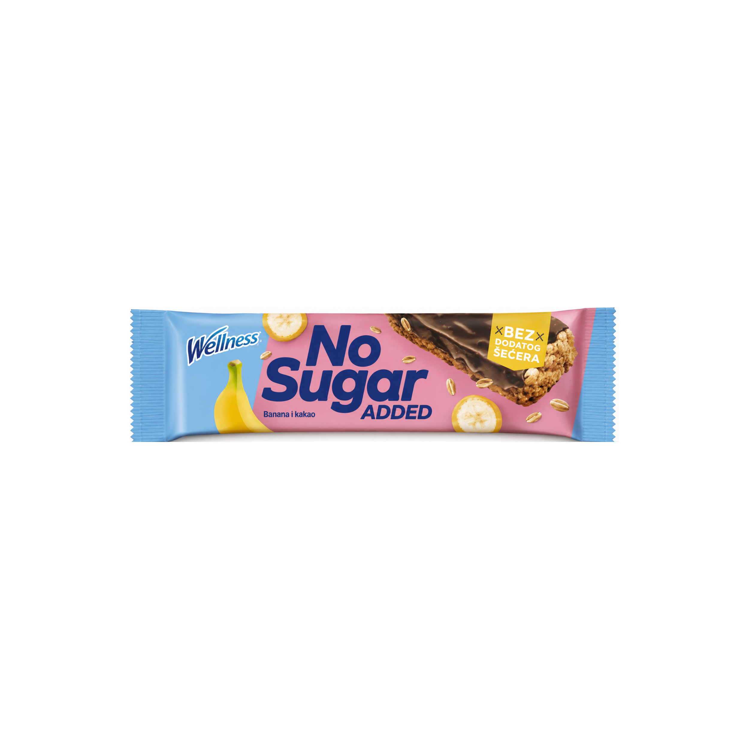 Bar bez dodatog šećera Banana&Kakao Wellness 23g